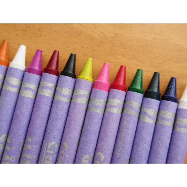 画像1: Crayola ラメラメクレヨン 16色