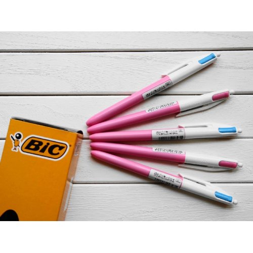 他の写真1: BIC　２色ボールペン　ピンク×ターコイズ