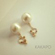 画像2: 20mm　Cotton Pearl L earring (2)