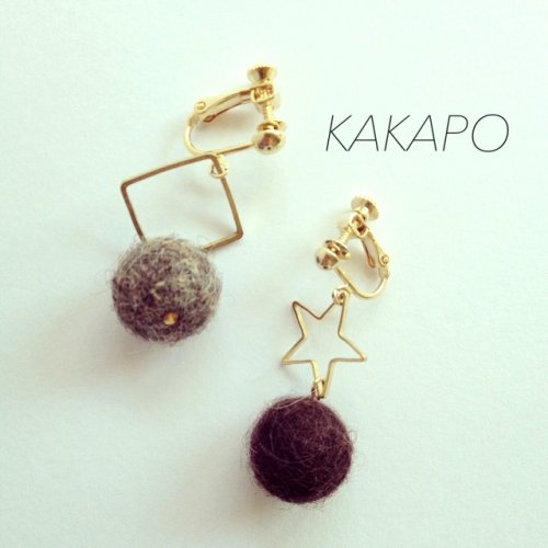 他の写真3: Star DBR×square BR earring