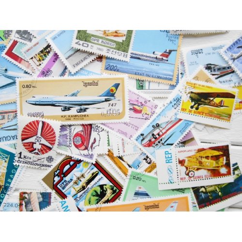 他の写真1: 飛行機切手100枚入りパケット 
