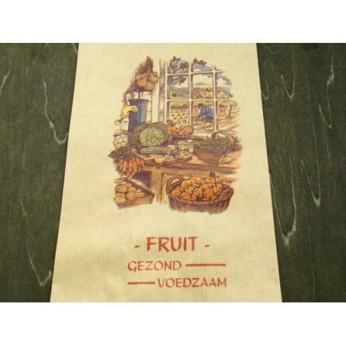 他の写真2: オランダ　果物屋さんの筋入り紙袋　畑仕事　5枚セット