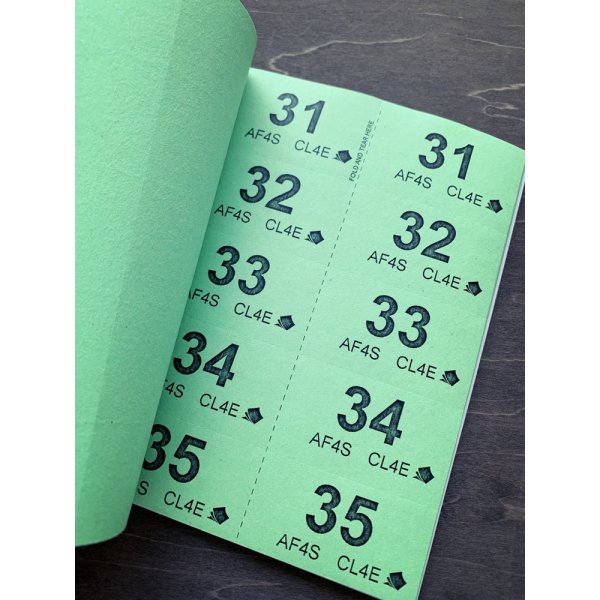 画像8: イギリス　SILVINE　クロークルームチケット（1-200）