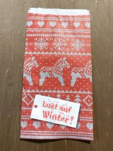 ドイツ マルシェ袋 　Lust auf Winter　５枚セット