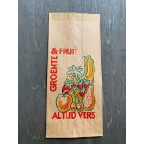 オランダ　果物屋さんの筋入り紙袋　５枚セット
