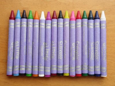 画像1: Crayola ラメラメクレヨン 16色
