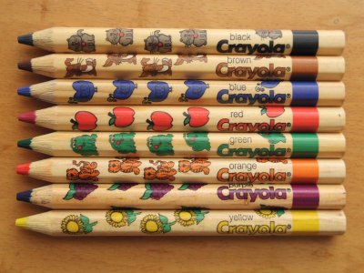 画像2: 【訳アリ】Crayola クレオラ　かわいい絵柄の色えんぴつ8色