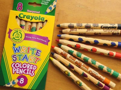 画像1: Crayola クレオラ　かわいい絵柄の色えんぴつ8色