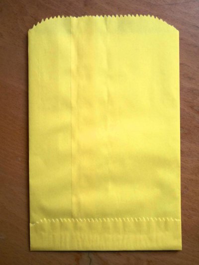 画像1: アメリカ　カラーグラシン紙袋 （イエロー）