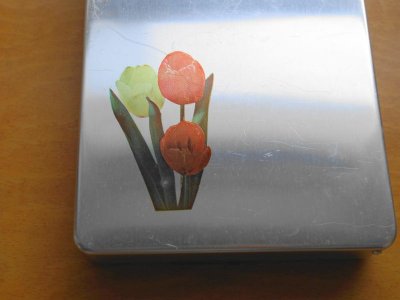 画像2: 昭和レトロ　アルミのお弁当箱　チューリップ