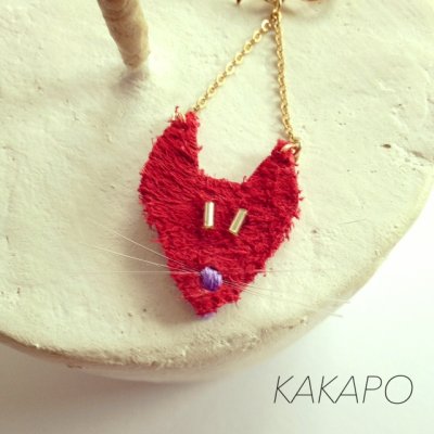 画像1: LOVE fox ♡ earring