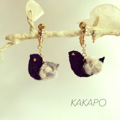 画像1: Small bird N earring