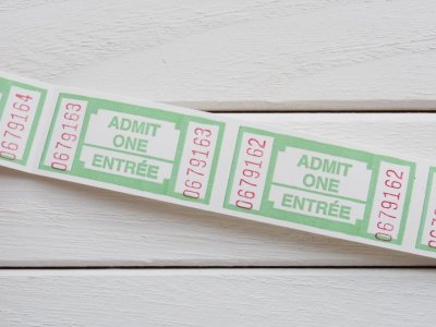 画像2: フランスのチケット（緑）5枚