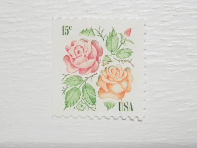 画像1: アメリカの切手：バラ