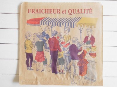 画像1: フランス マルシェ袋（市場）