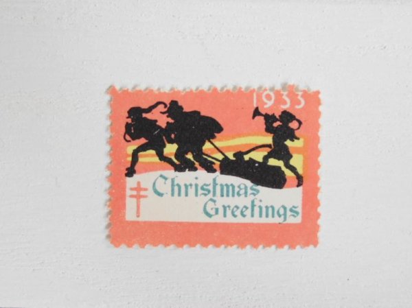 画像1: アメリカ　クリスマスシール’1933 (1)