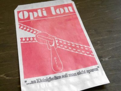 画像3: ドイツ　ヴィンテージ　手芸店の紙袋　OPTI-ION