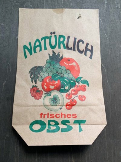 画像1: ドイツ　青果店の袋　NATURLICH　５枚セット